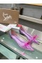 Cipele-brod Christian Louboutin Jelly Od Rhinestones, PVC, Переливающаяся Nappa Kože I Пармский Rhinestones
