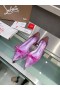 Cipele-brod Christian Louboutin Jelly Od Rhinestones, PVC, Переливающаяся Nappa Kože I Пармский Rhinestones