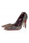 Christian Louboutin Cipele-brod Kate Max Strass Eternity 100 mm od Antilop Metalik I Антрацита Sa štrasom Eternity