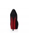 Cipele-brod Christian Louboutin Lady Peep Suola Strass 150 Mm Od Krep Satena Crne Boje