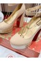 Cipele Christian Louboutin na platformi Movida Jane 130 mm Od Lakirane kože ili boje kože CL