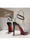 Christian Louboutin Cipele-brod Spikoo 100 mm od PVC-a i kože Crne boje CL