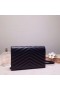 Novčanik-koverti na lancu Saint Laurent WOC Sve Crne Torbe Saint Laurent