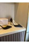 Cipele-brod Jimmy Choo 85 mm Sjajna Tkanina Crne Boje