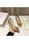 Cipele-brod Jimmy Choo Cristais Cinderella 65 mm, Zlatne boje