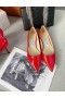 Amblem Jimmy Choo Love Stan Lakirane Kože JC Crvene Boje