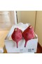 Antilop cipele-brod Jimmy Choo Love s Logotipom sustava JC Crvene Boje