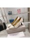Cipele-brod Jimmy Choo Rosalia od Lakirane Kože 65 mm S Bisernom Detaljem u Bež Boji