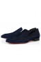 Лоферы Christian Louboutin Dandy Chick Baršun Tamno plave Cipele Christian Louboutin