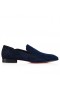 Лоферы Christian Louboutin Dandy Chick Baršun Tamno plave Cipele Christian Louboutin
