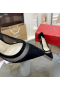 Cipele-brod Christian Louboutin Galativi iz mreže 85 mm i antilopa crne boje
