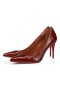 Christian Louboutin Kate / Cipele-brod 85 mm od Teleće kože Reljefni pod Aligator Acajou