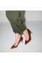 Christian Louboutin Kate / Cipele-brod 85 mm od Teleće kože Reljefni pod Aligator Acajou