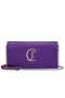 Клатч Christian Louboutin Loubi54 CL S Monogramom Ljubičaste Boje Christian Louboutin Torbe