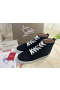 Christian Louboutin Louis Orlato Visoke tenisice od kože i tkanine crne boje