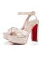 Christian Louboutin Supramariza Sandale ремешках 130 mm od lakirane Teleće kože Leche CL Cipele
