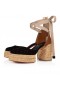 Christian Louboutin Brigissima Espadrilles 70 mm od Pruća Teleće kože Crne boje Christian Louboutin Shoes