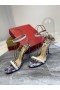 Christian Louboutin cipele s remenčićem oko gležnja Corinetta 100 mm od Lakirane PVC Specchio Raznobojnim