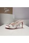 Christian Louboutin Degraqueen 85 mm Sandale-мюли Od krep satena Lecheche Cipele Christian Louboutin