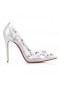 Christian Louboutin Degraqueen Pump 100 mm Cipele-brod od PVC-a Nappa Srebrne boje Christian Louboutin Shoes