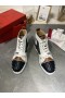 Christian Louboutin Tenisice Lou Spike S Visokim Берцем Od Teleće Kože Boja Boja