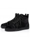 Christian Louboutin tenisice Louis s visokim берцем Velvet River od Teleće kože Crne boje Christian Louboutin Shoes
