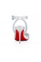 Sandala Christian Louboutin Mariza 85 Mm Kožne Srebrne Cipele Christian Louboutin