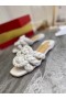 Christian Louboutin Sandale na ravnim potplatima Marmela Od Ovčje kože Bijele boje Christian Louboutin Shoes