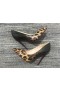Cipele-brod Christian Louboutin Pigalle Glupostima 100 mm sa Patent Degrade Leopard Crne Boje