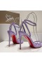 Christian Louboutin So Me 100-mm Sandale Sa Šiljcima Lila boje CL Cipele
