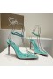 Christian Louboutin Cipele-brod Spikoo 100 mm od PVC-a i kože boje paprene metvice