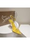 Christian Louboutin Cipele-brod Spikoo 100 mm od PVC-a i kože Žute boje CL