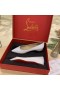 Bijele Cipele Christian Louboutin Anjalina na ravne cipele od Teleće kože sa šiljcima od Christian Louboutin
