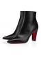 Christian Louboutin Vibella Booty 85 mm Niske Cipele Od Teleće Kože Crne Boje