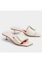 Мюли Roger Vivier s Обтянутой Insignia 45 mm od Bijele Kože
