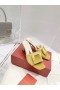 Japanke na petu Roger Vivier Cube od rhinestones Žute Baršuna