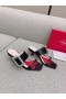 Мюли Roger Vivier Viv'Choc S Bočne kopče Od Rhinestones, Crna Koža