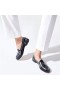 Christian Louboutin Flat Mocalaureat Tamno plava / bijela Телячий
