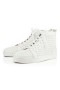 Christian Louboutin Visoke tenisice Louis White/bijele Kožne tenisice