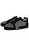 Crne cipele Christian Louboutin cipele s niskim gornjim dijelom od rhinestones