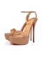 Platforma Christian Louboutin Queen Alta 150 mm od Napa kože ili boje kože