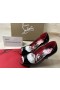 Christian Louboutin Pump Chick up 100 mm, Crno/lin Порпора-multi-patent
