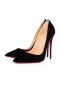 Cipele-brod Christian Louboutin So Kate 120 mm iz crne antilop