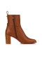 Christian Louboutin Spikita Booty Lock 70 mm Cuoio/noce Lucido Calf