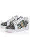 Christian Louboutin Louis Junior P Strass Eternity Sneakers Leather and Strass Multicolor