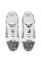 Christian Louboutin Louis Junior P Strass Eternity Sneakers Leather and Strass Multicolor
