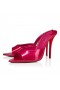 Christian Louboutin Miss Z Mule 100 Mm Mules Pearlescent Patent Calf Leather Pinup