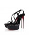 Christian Louboutin Rosalie Alta 150 Mm Sandals Kid Leather Black