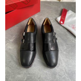 Christian Louboutin Мортиски Derbi stan od Teleće kože i kreativne tkanine Crne Boje