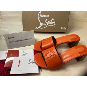 Christian Louboutin So CL Mule 55 mm Koža Nappa CL Orange Shop Cipela